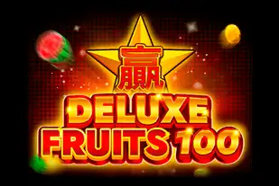 Imagem colorida e atraente do jogo Deluxe Fruits 100, apresentando os símbolos de frutas clássicos em um design moderno e aprimorado.